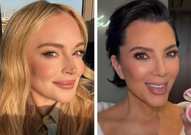 Lindsay Lohan and Kris Jenner