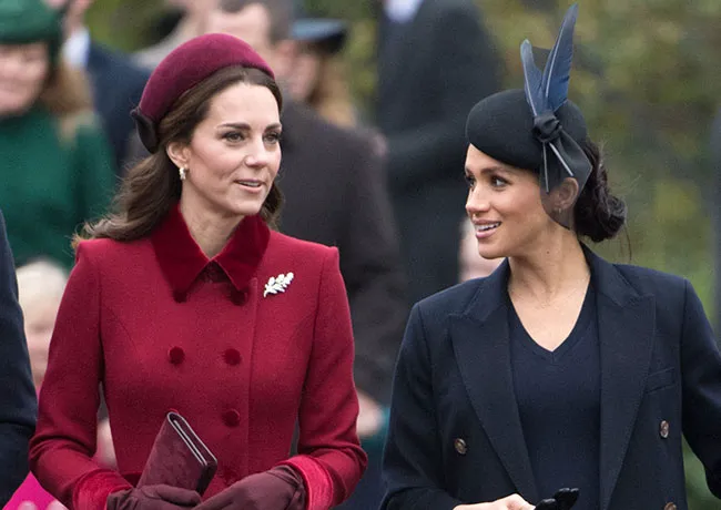 Kate Middleton and Meghan Markle in 2018