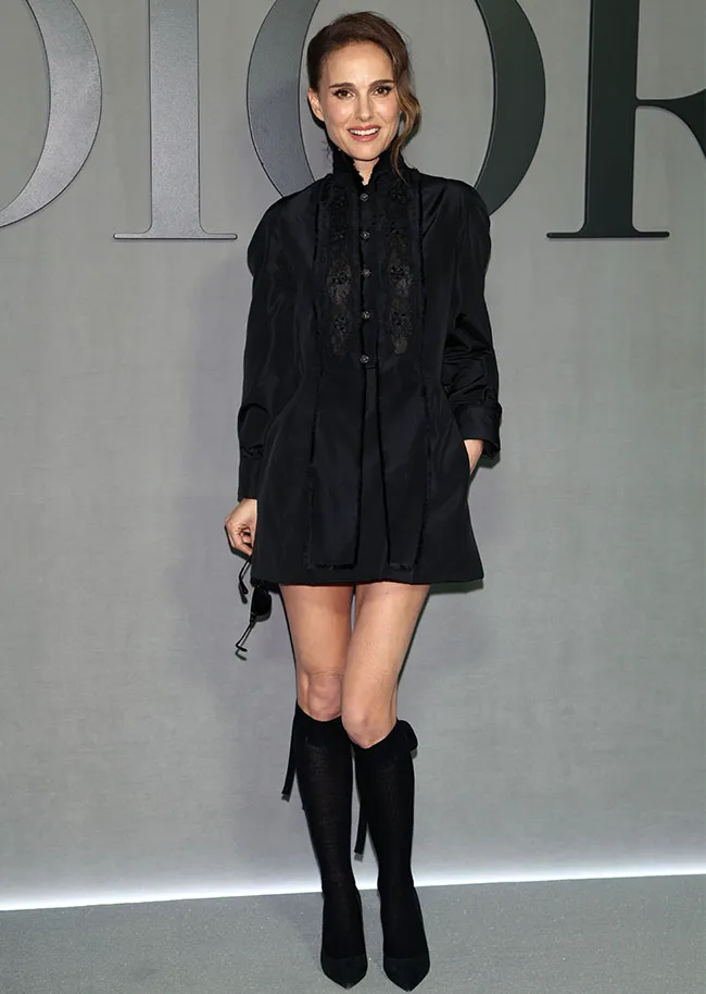 Natalie Portman at Dior fashion show