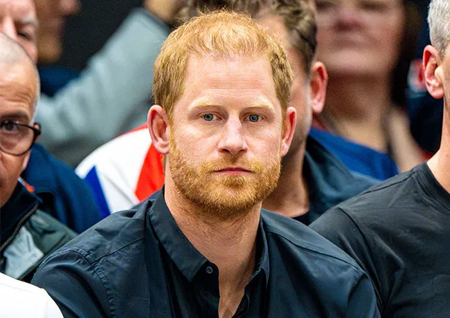 Prince Harry watching wheelchair rugby