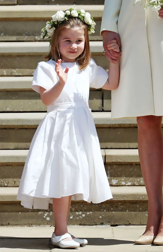 Princess Charlotte at Prince Harry and Meghan Markle's royal wedding