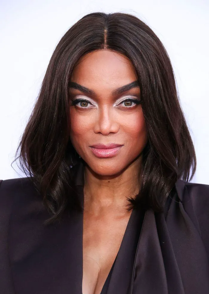 tyra banks dark hair and eye makeup