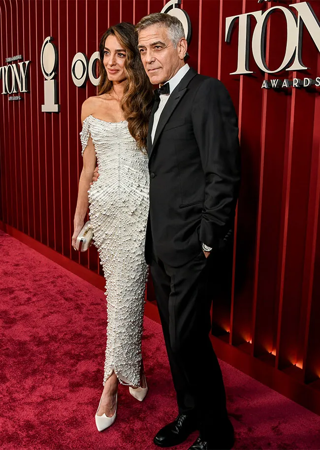 Amal Clooney and George Clooney 78th Tony Awards