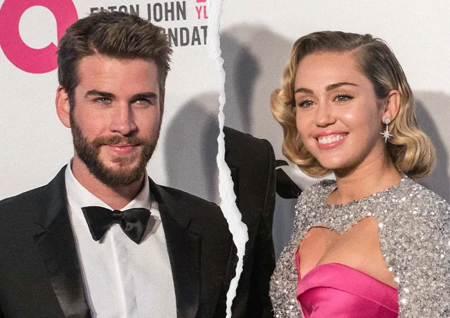 Miley Cyrus and Liam Hemsworth ripped photo