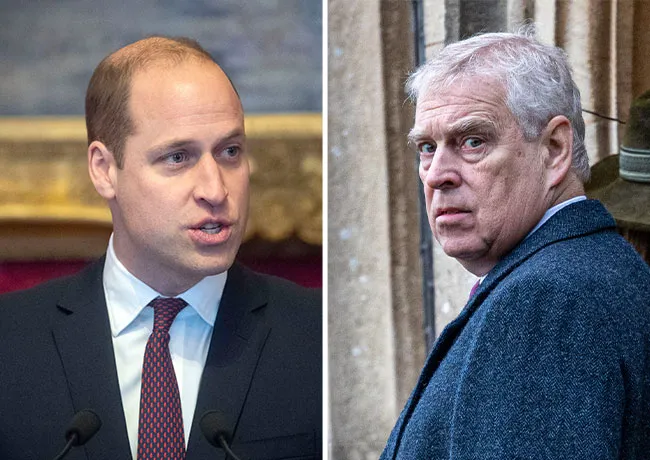 Prince William and Prince Andrew