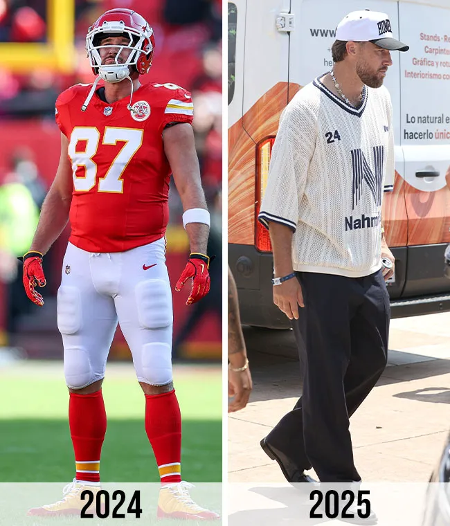 travis kelce weight loss