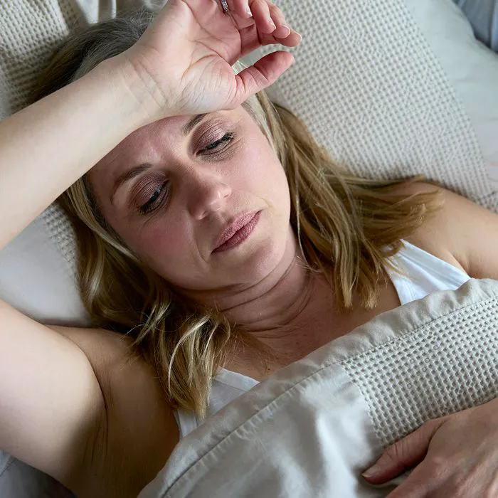 woman struggling to sleep