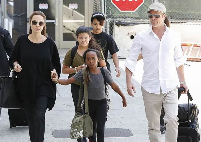 brad pitt angelina jolie kids