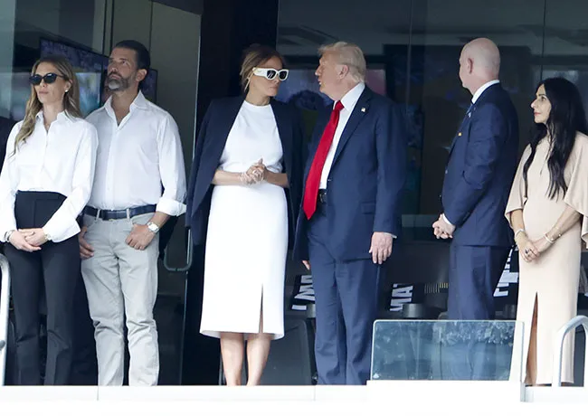 Donald Trump and Melania Trump FIFA Club World Cup final