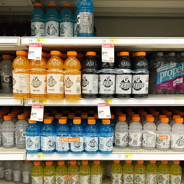 electrolyte drink aisle