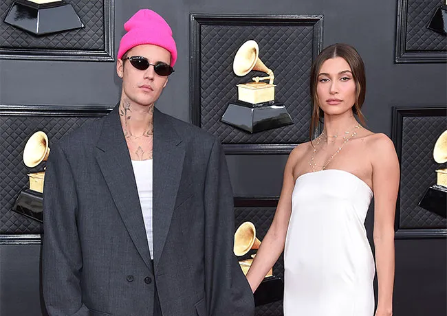 Hailey and Justin Bieber Grammys