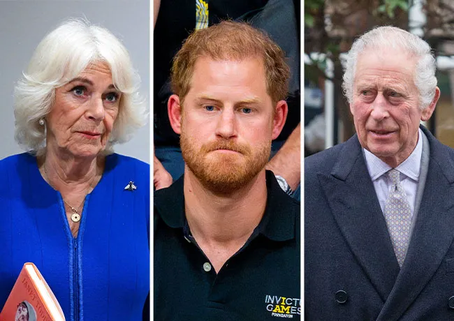 King Charles Prince Harry Queen Camilla