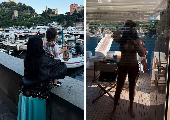 Kourtney Kardashian Instagram carousel Italy