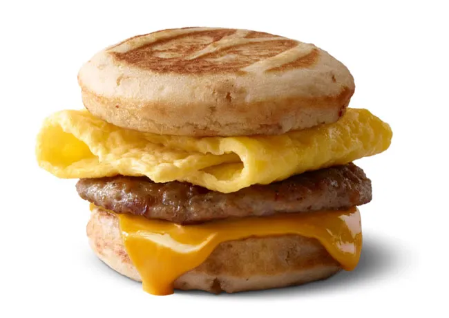 McDonald's sausage egg cheese Mcgriddle
