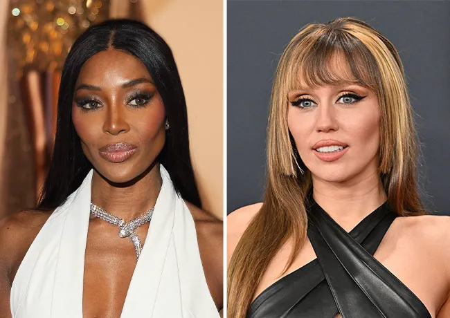 Miley Cyrus and Naomi Campbell