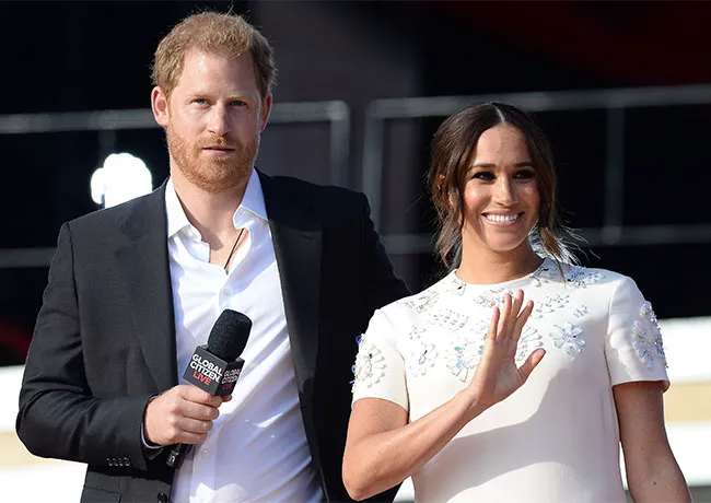 Prince Harry and Meghan Markle in 2021