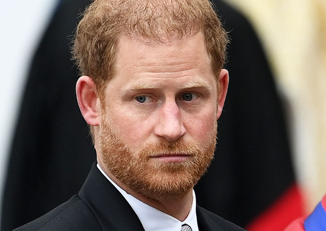 Prince Harry at King Charles' coronation