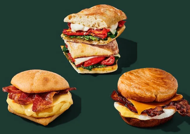 Starbucks sandwiches