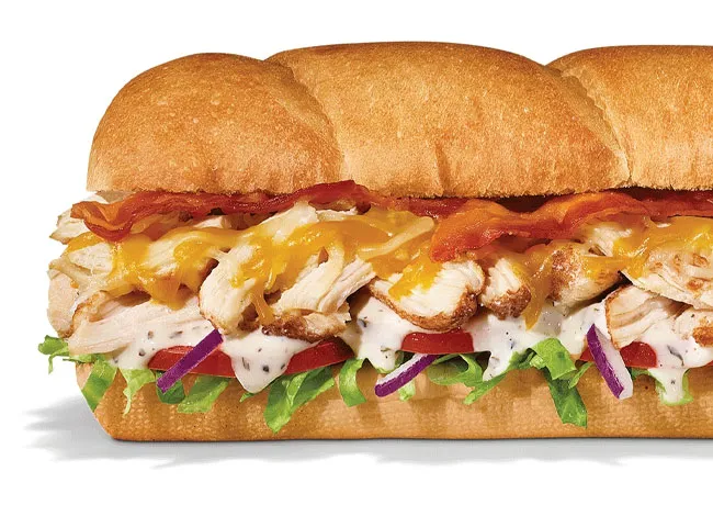 Subway chicken bacon ranch
