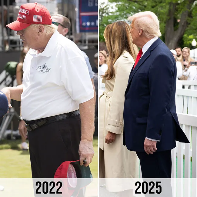 Donald Trump weight loss 2022 to 2025
