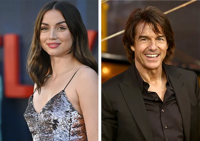 Ana de Armas and Tom Cruise