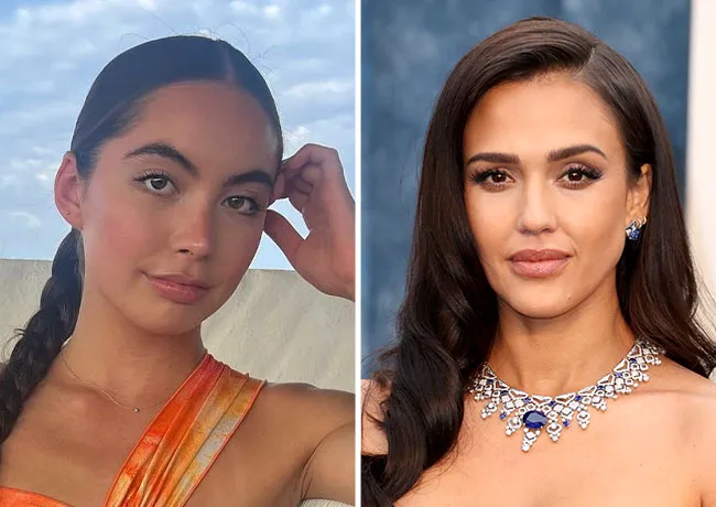 Hana Sun Doerr and Jessica Alba