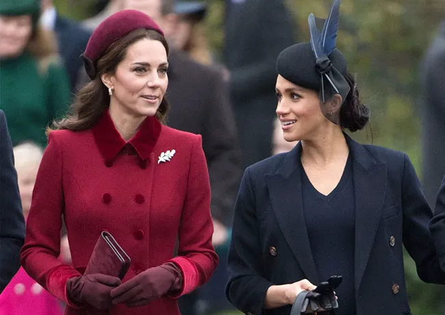 Kate Middleton and Meghan Markle Christmas 2018