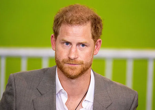 Prince Harry grey suit
