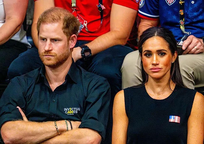 Meghan Markle and Prince Harry angry