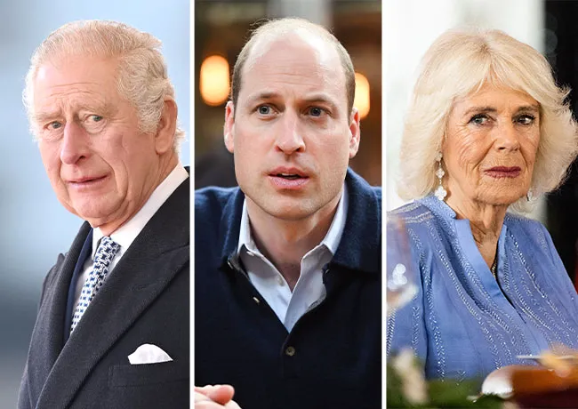 Queen Camilla and Prince William and King Charles