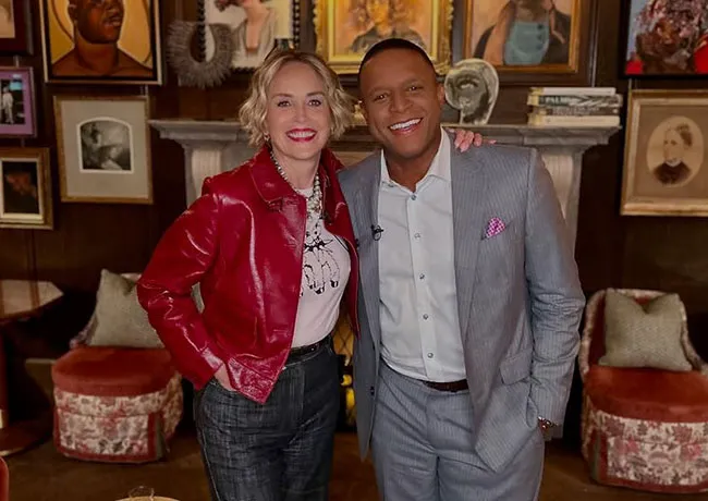 Sharon Stone Craig Melvin Today Show