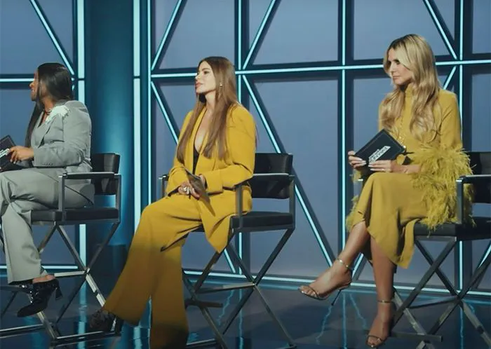 Heidi Klum and Sofia Vergara Project Runway judging