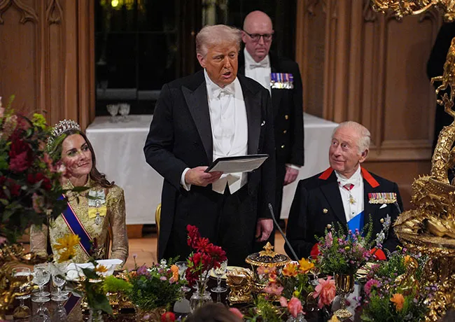Donald Trump speech royal banquet