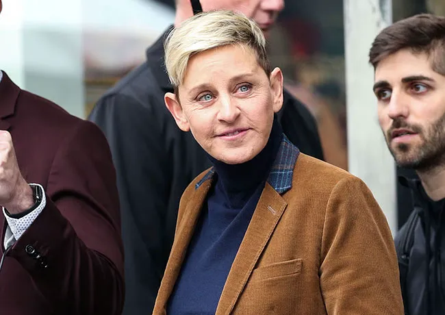 Ellen DeGeneres at Pinks Star on Hollywood Walk of Fame ceremony