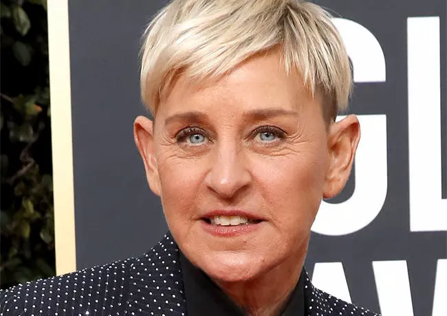 Ellen DeGeneres at the Golden Globes