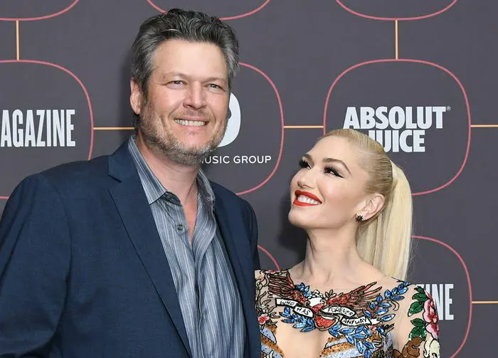 Gwen Stefani and Blake Shelton pre Grammy party