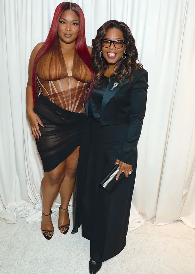 Lizzo and Oprah Winfrey NYFW
