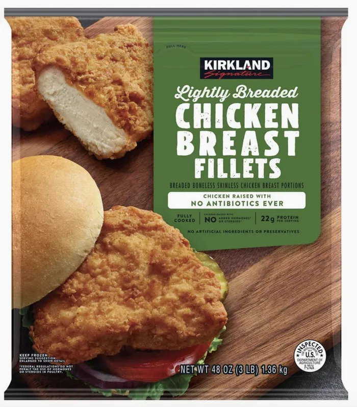 "Screenshot of Costco grocery items"