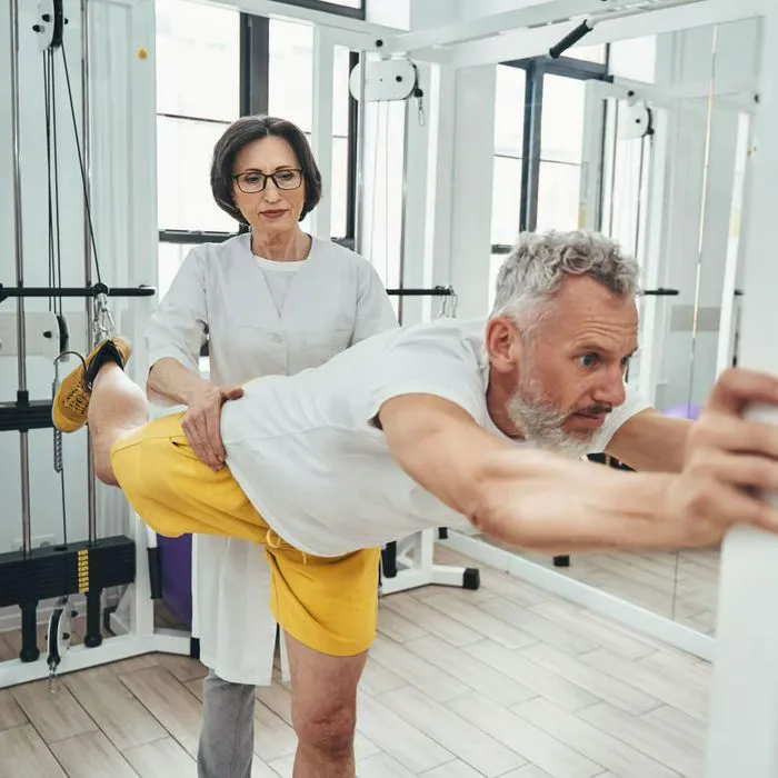 "Woman performing a plank exercise"