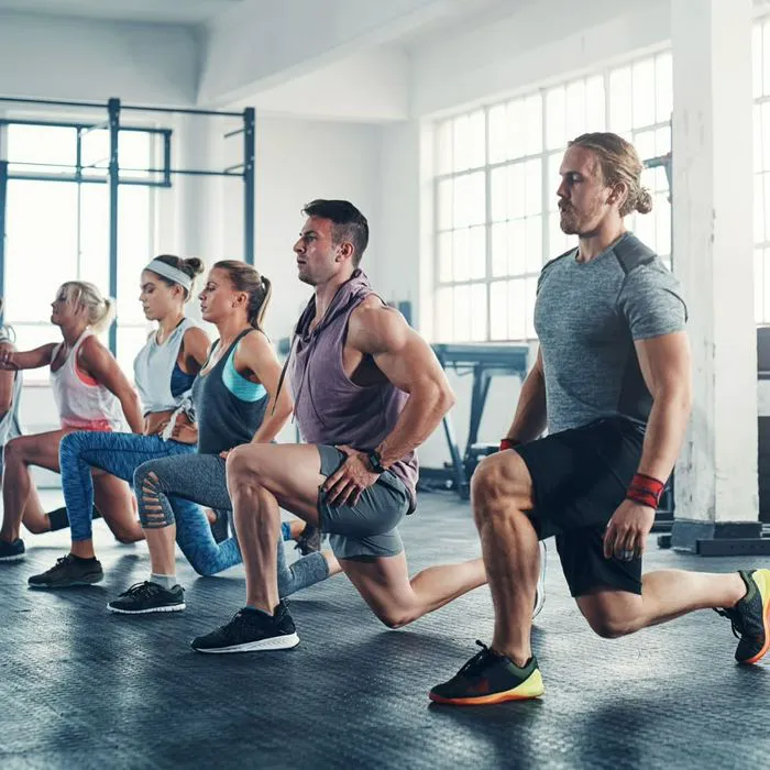 "Dumbbells on a home gym floor"