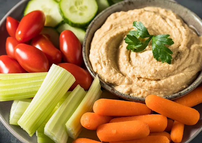 hummus-vegetables