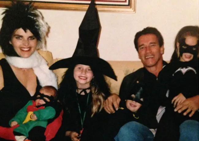 Katherine Schwarzenegger throwback family picture Halloween