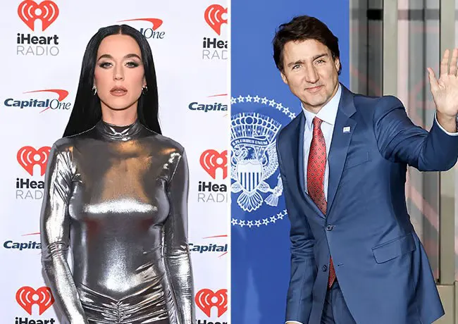 Katy Perry with Justin Trudeau