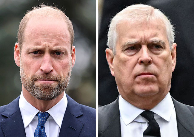 Prince William and Prince Andrew