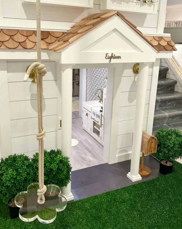"Designer flower swing from Smart Playrooms"