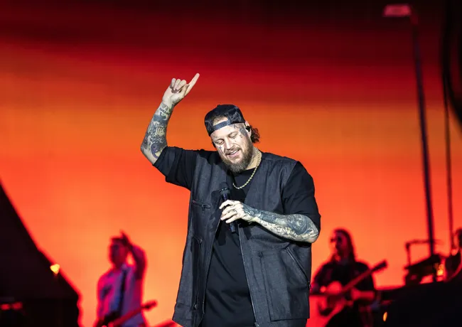 Jelly Roll performing on stage
