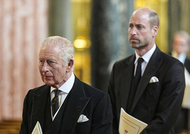 Prince William and King Charles Duchess of Kent funeral