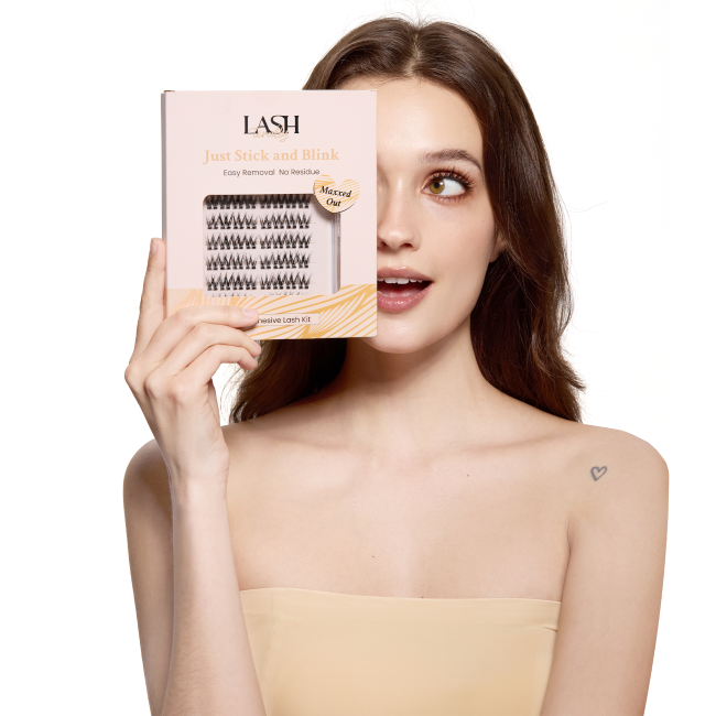 Maxxed Out Lash Kit showcasing dramatic eyelashes.
