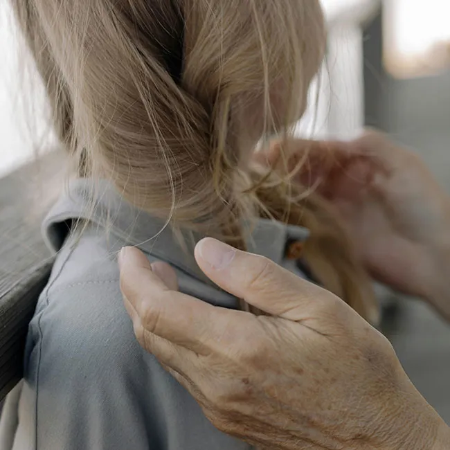 older-woman-messy-braid
