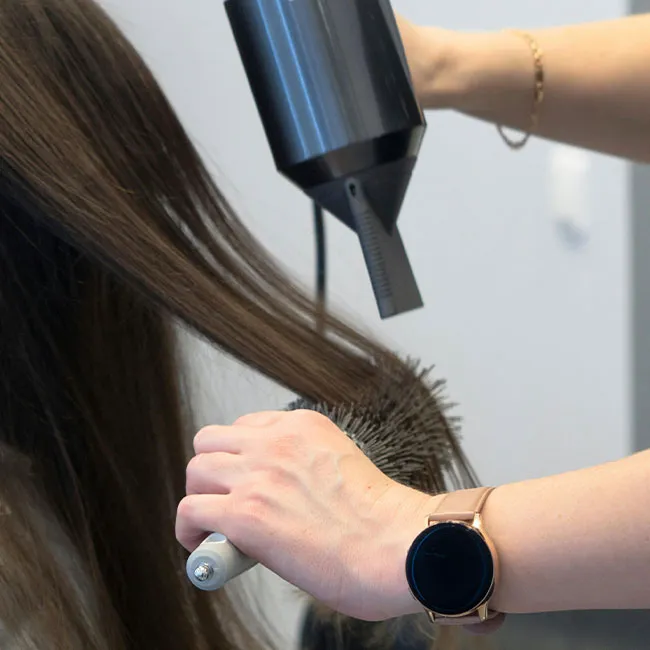 woman-drying-hair